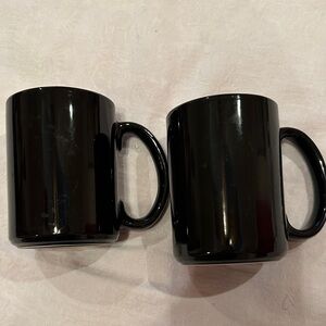 Bon Appetit Classic Black Coffee Mugs Set